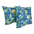 Blazing Needles Square Indoor/Outdoor Throw Pillow, 25", Skyworks Caribbean 2 Count