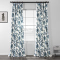 Hpd Half Price Drapes Printed Floral Curtains 108 Inches Long Cotton Curtains (1 Panel) Room Darkening Window Curtains For Bedro