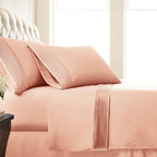 Southshore Fine Living, Inc. Split King Sheet Set, 5-Piece, 21'' Extra Deep Pocket Pleated Sheets | Flat Sheet, 2 Split Fitted S