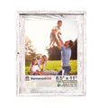 BarnwoodUSA | Farmhouse Style Rustic 8.5x11 Picture Frame | Signature Molding | 100% Reclaimed Wood | Rustic | White Wash