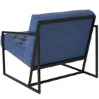 Flash Furniture Hercules Madison Series Retro Blue Leathersoft Tufted Lounge Chair