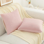 Pallene Faux Fur Plush Lumbar Throw Pillow Covers 12X20 Set Of 2 - Luxury Soft Fluffy Cozy Decorative Pillow Covers For Sofa, Co