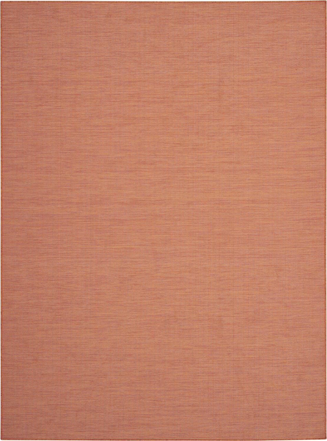 Nourison Positano Indoor/Outdoor Terracotta 10' X 14' Area Rug, Easy Cleaning, Non Shedding, Bed Room, Living Room, Dining Room,