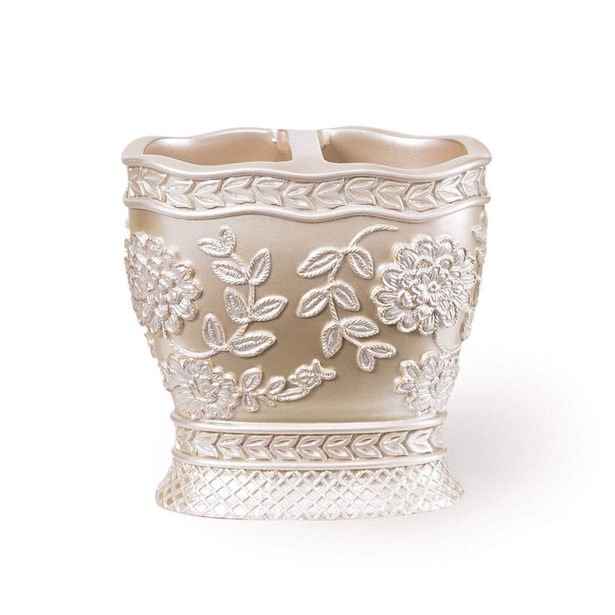 Popular Bath Tooth Brush Holder Rose Vine, BeigeTaupe