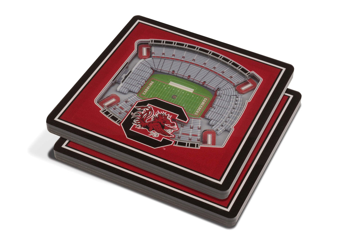 Youthefan Ncaa South Carolina Gamecocks 3D Stadiumview Coasters - Williams-Brice Stadium