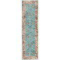 Marbella Mb2 Blue Traditional Rug Runner 2' 3" X 12'