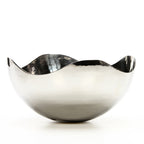 Hosley 10'' Long Silver Finish Metal Bowl Modern Elegance For Serving And Decor Contemporary Accent For Stylish Homes Sophistica