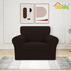 Easy-Going 3 Pieces Stretch Chair Cover Washable Chair Slipcover Set For 1 Backrest And Seat Cushion Couch Anti-Slip Sofa Couch