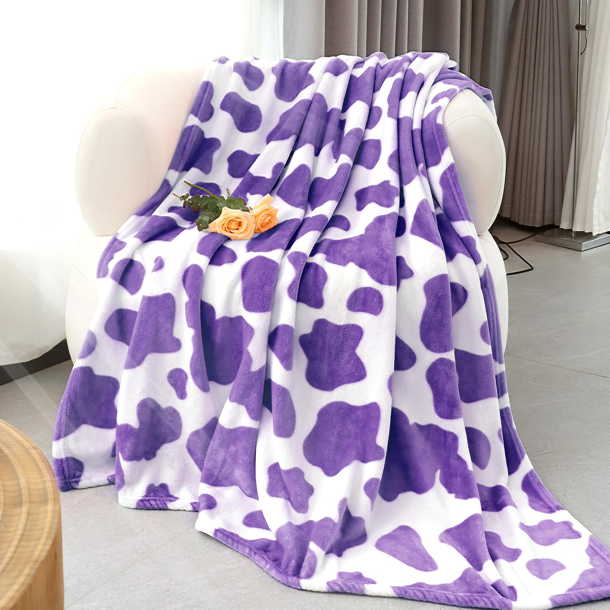 Purple Blankets And Throws Lightweight Soft Cozy Lavender Throw Blanket Cute Purple Gifts For Toddlers Teens Girls Women Birthda
