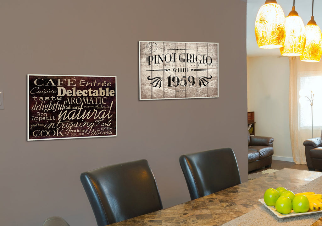 Stupell Home D  Cor Cafe Entree Kitchen Typography Kitchen Wall Plaque, 10 X 0.5 X 15, Proudly Made In Usa