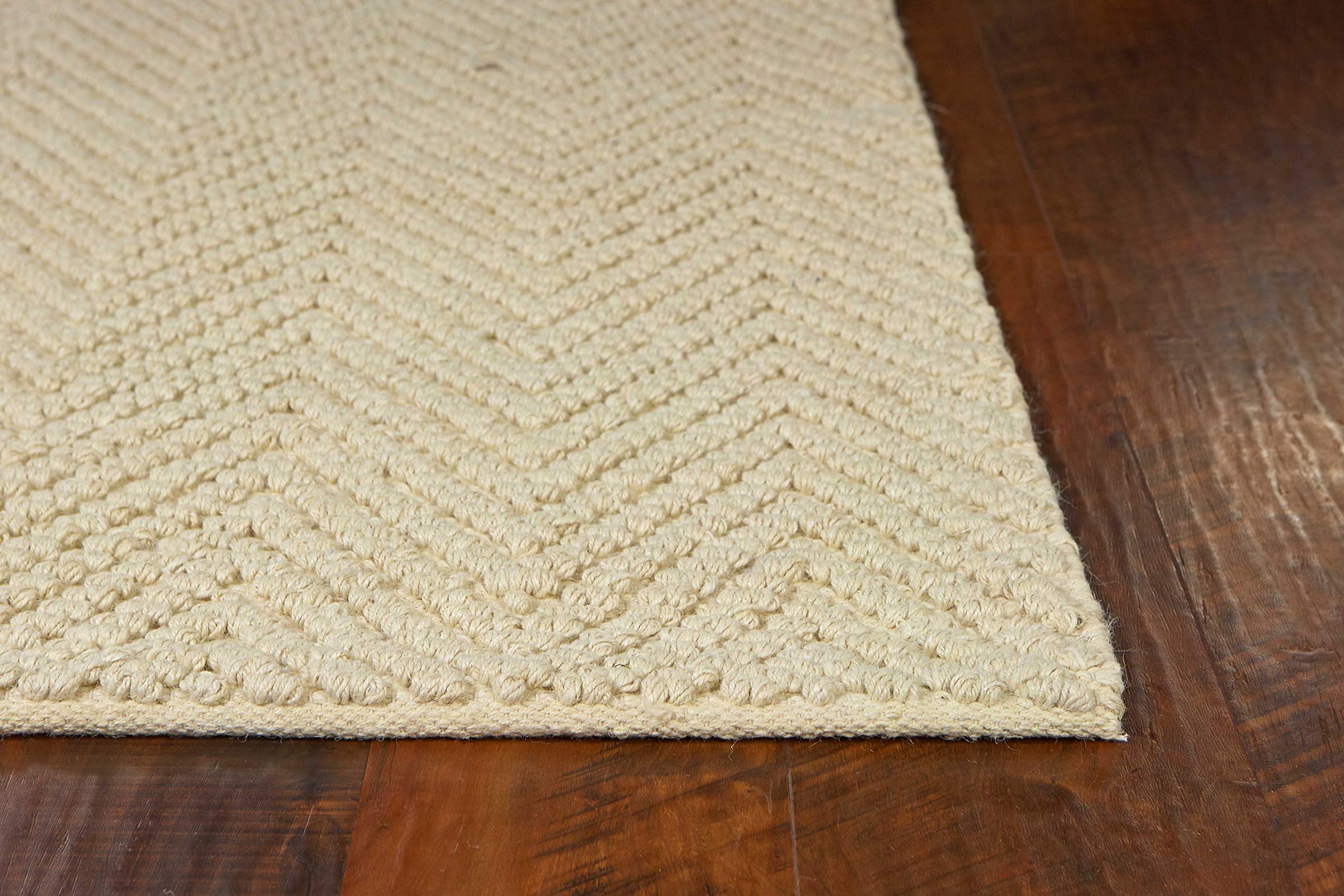 HomeRoots 27' X 45' X 0.'5' Ivory Jute Rug