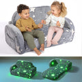 2-in-1 Toddler Couch, Toddler Couches That Fold Out, Glow in The Dark Kids Chair, Extra Wide Kids Couch, Comfy Kid Chairs, Conve