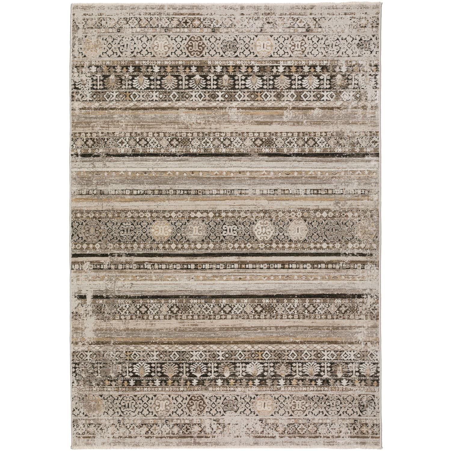 Antalya Ay1 Brown Transitional Rug Rectangle 7' 10" X 10'