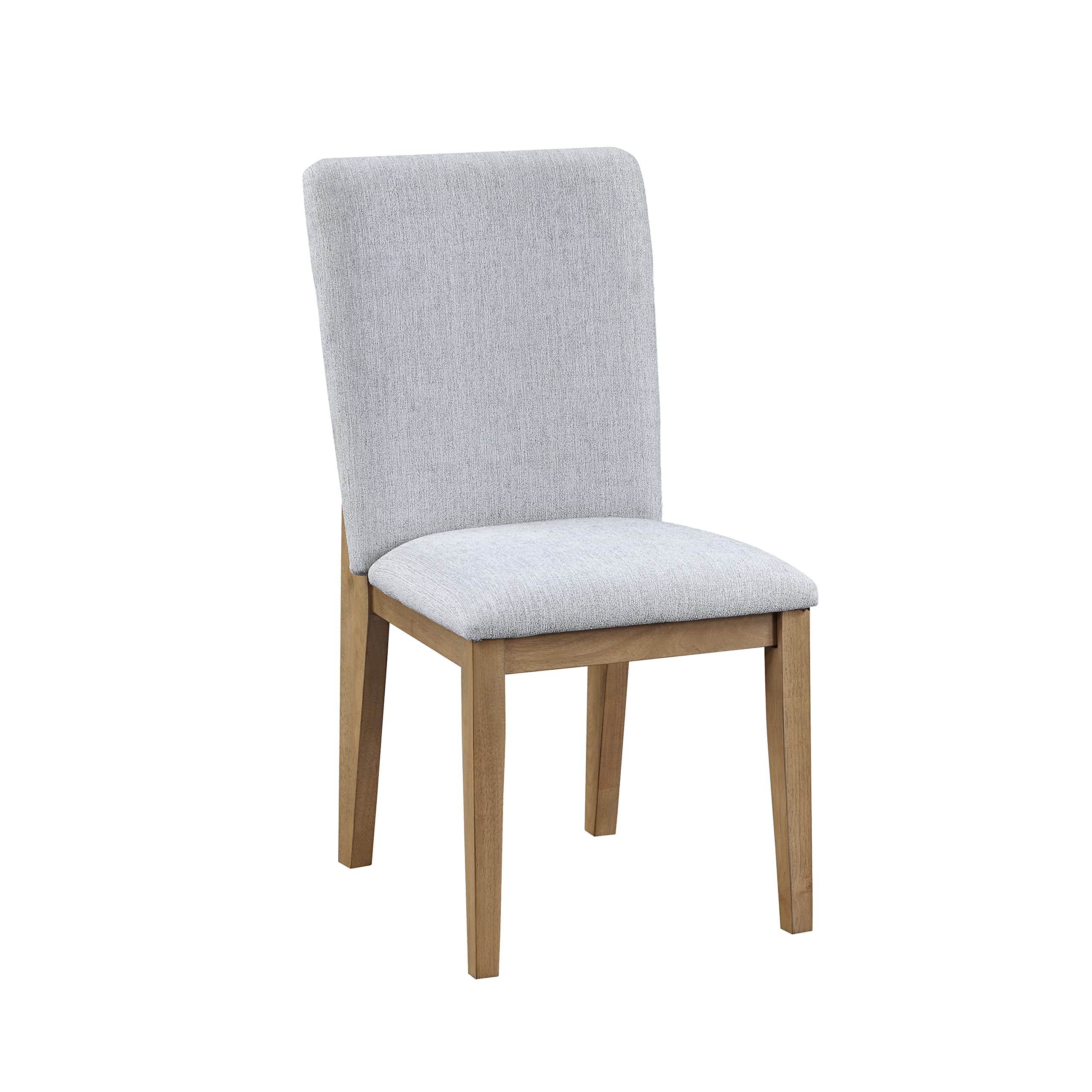 LILOLA LIVING Delphine Set of 2 Gray Linen Fabric Dining Chair - Thumbnail 2