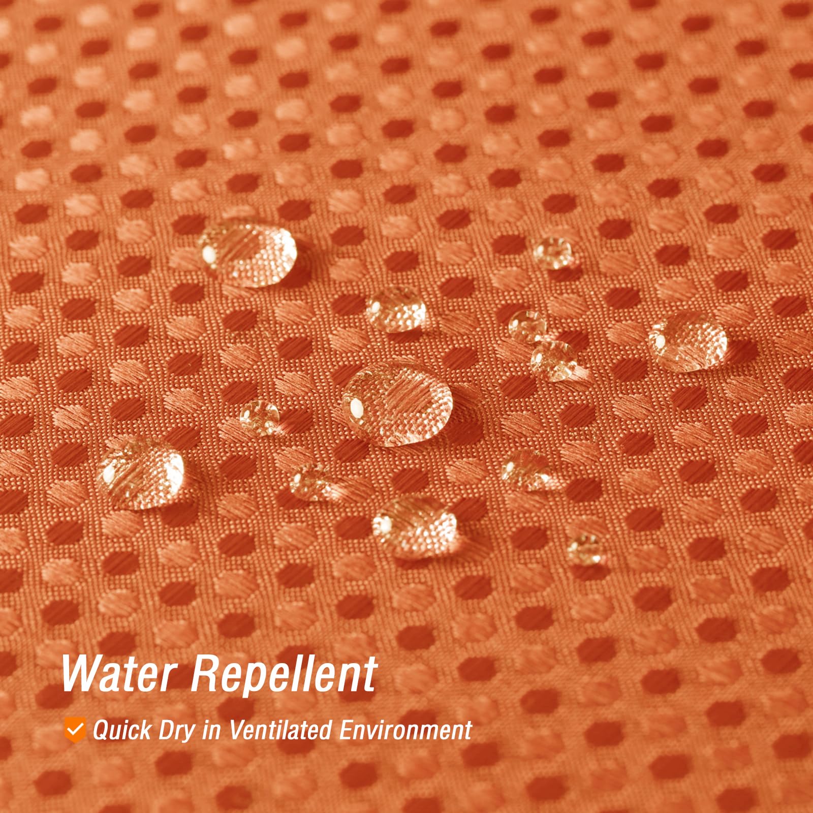 Gibelle Burnt Orange Shower Curtain, Waffle Weave Textured Fabric Shower Curtain For Bathroom - Soft Cloth & Hotel Spa Luxury, W