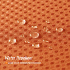 Gibelle Burnt Orange Shower Curtain, Waffle Weave Textured Fabric Shower Curtain For Bathroom - Soft Cloth & Hotel Spa Luxury, W