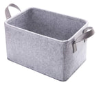 Minoisome Collapsible Storage Basket with Carry Handles Felt Fabric Storage Bin Durable Organizer for Gift Toys Shoes Clothes To