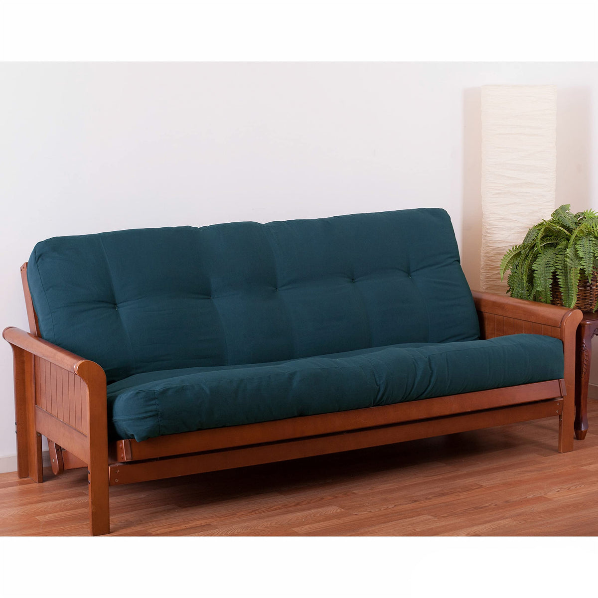Blazing Needles Renewal 8' Twill Futon Mattress, Queen, Indigo