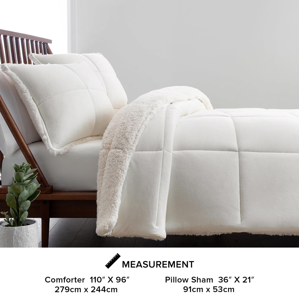 Ugg 10266 Blissful King Comforter Set Breathable Reversible Oversized Comforter And Pillow Shams Machine Washable Soft Cozy Bedd