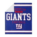 Foco New York Giants Nfl Team Property Of Sherpa Fleece Blanket