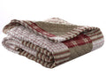 Eddie Bauer Throw Blanket Reversible Cotton Quilted Bedding, Home Decor For All Seasons, 50' X 60', Camano Island Red