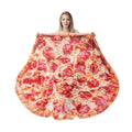Battilo Home Pizza Flannel Blanket, Sofa Soft Salami Throw Blankets, Funny Food Blanket, Large Beach Towel, Perfect For Camping,