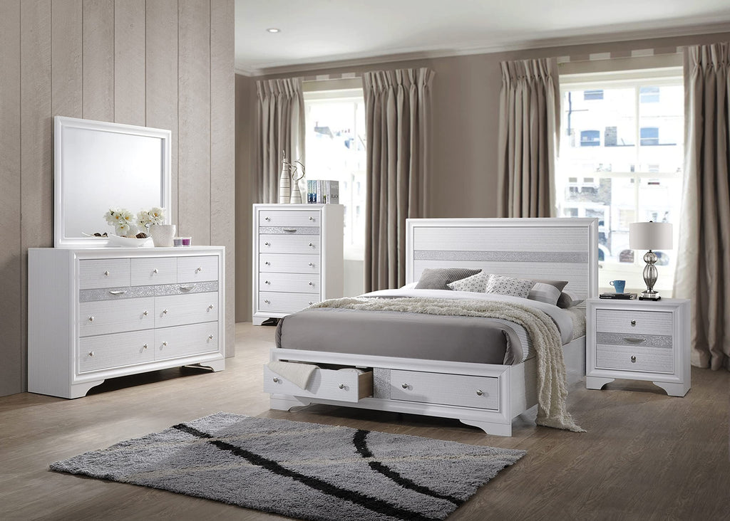 Best Quality Furniture Cath-Fb Bed, White