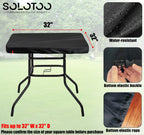 Solotoo Outdoor Square Table Cover,Waterproof Anti-Uv Patio Square Table Top Covers,Fits 32 X 32 Inches Square Patio Furniture (