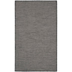 Nourison Positano Indoor/Outdoor Charcoal 3' X 5' Area Rug, Easy Cleaning, Non Shedding, Bed Room, Living Room, Dining Room, Backyard, Deck, Patio (3X5)