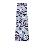 Flash Furniture Valli Collection Area Rug - High Pile Purple Olefin Rug - 2' X 7' Area Rug - Jute Backing - Hallway, Entryway, Bedroom, Living Room