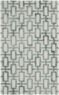 HomeRoots 511106 8 x 11 ft. Ivory & Taupe Wool Geometric Hand Tufted Handmade Rectangle Area Rug, Rectangular
