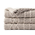 Battilo Light Grey Throw Blanket For Couch, Woven Chenille Knit Throw Blanket Versatile For Chair, 51 X 67 Inch Super Soft Warm