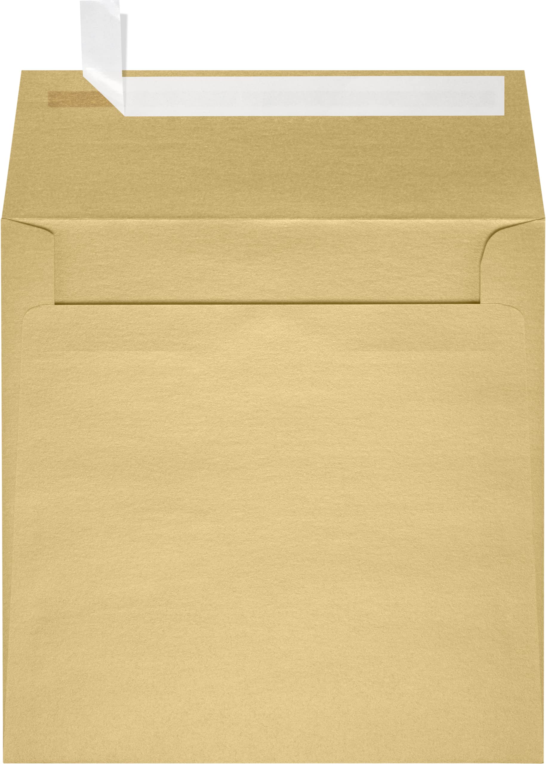 Luxpaper Square Invitation Envelopes | Peel & Press | 5 1/2' X 5 1/2' | Blonde Metallic | 80Lb. Text | 50 Qty