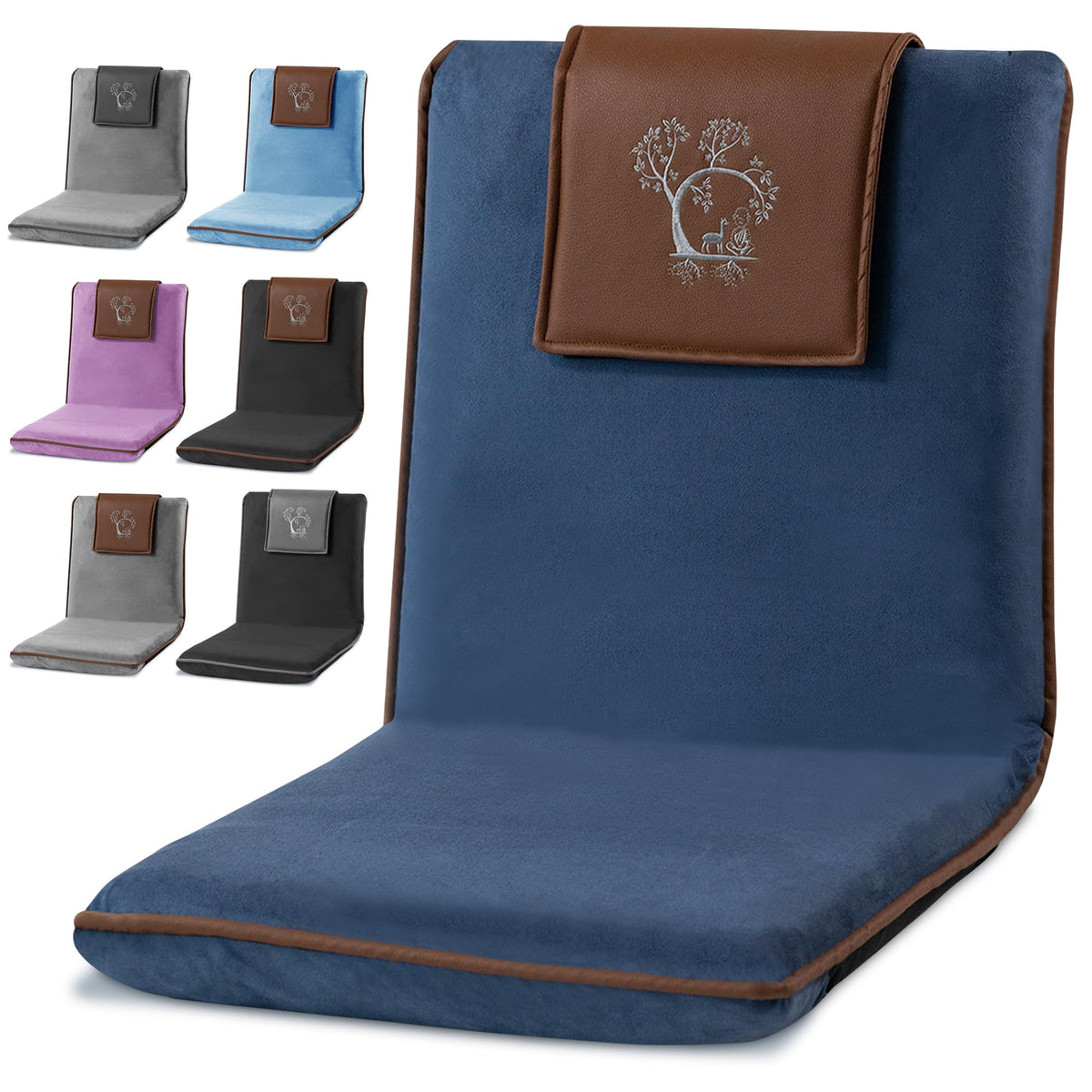 Japanese Meditation Floor Chair With Back Support For Adults - Premium Meditation Chair With Adjustable & Foldable Back For Seat