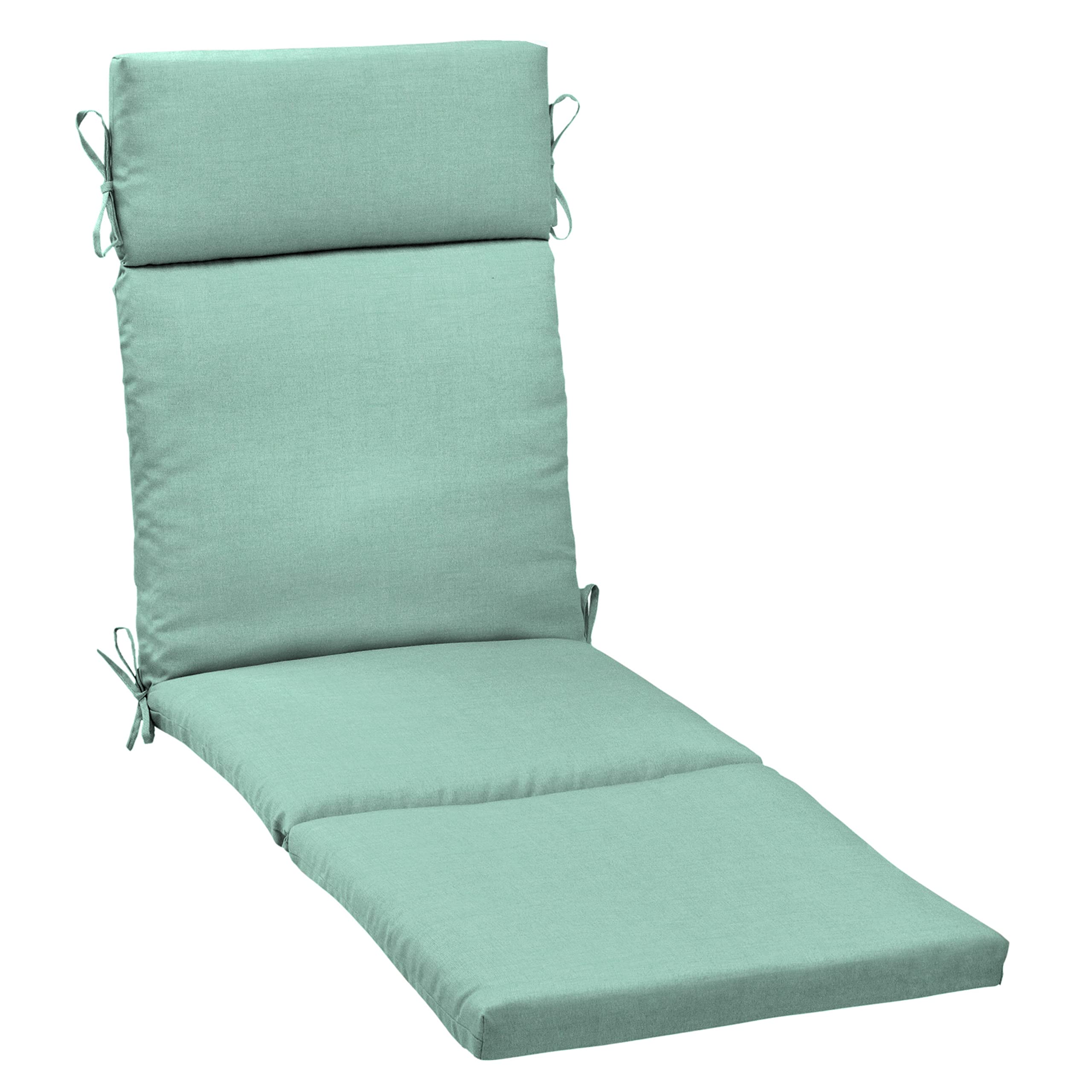 Arden Selections Outdoor Chaise Cushion, 21 X 72, Water Repellent, Fade Resistant 21 X 72, Aqua Leala