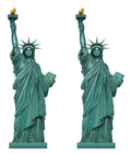 Beistle Statue of Liberty Photo Prop, 5 Tall, Set of 2 - New York City Wall Decorations, Jointed Cut Out NYC Party Decor