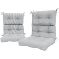 Lvtxiii Outdoor 44X22-Inch High Back Chair Cushions, Patio Solid Tufted Adirondack Chair Seat Cushions, Seasonal Replacement Roc