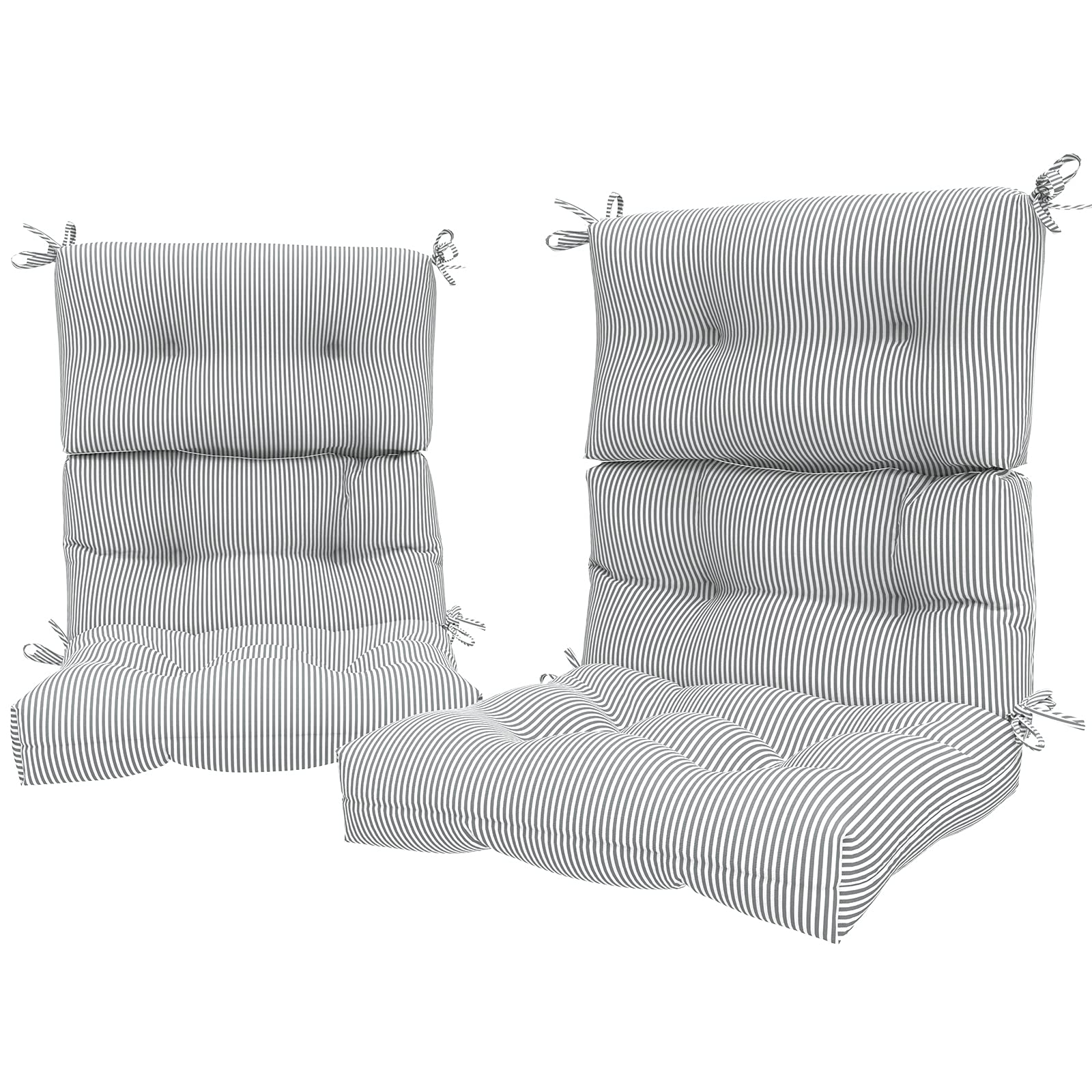Lvtxiii Outdoor 44X22-Inch High Back Chair Cushions, Patio Solid Tufted Adirondack Chair Seat Cushions, Seasonal Replacement Roc