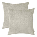 BRAWARM Chenille Throw Pillow Covers 20x20 Inches - Taupe Chenille Pillow Covers Pack of 2, Solid Dyed Soft Chenille Pillow Case