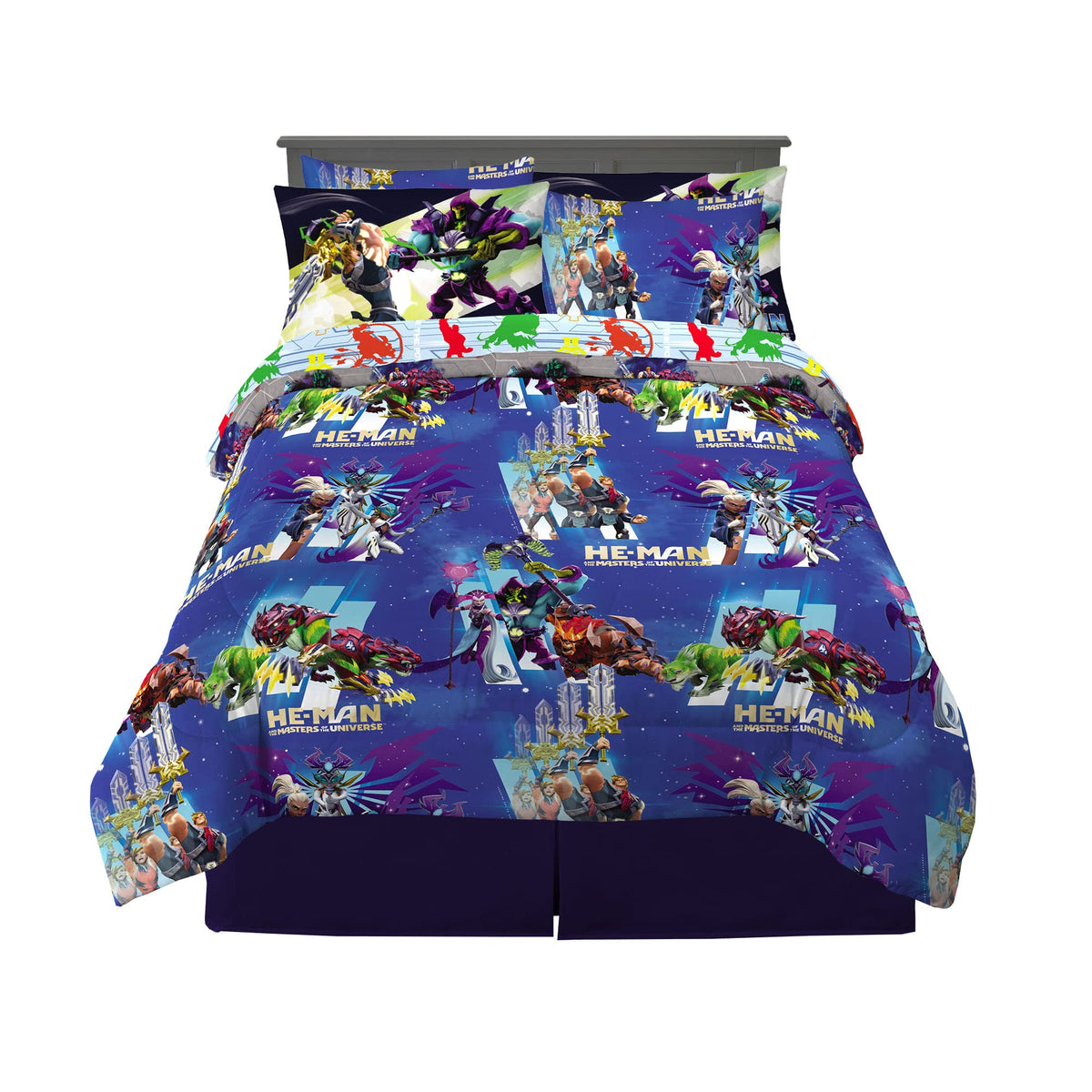 Franco Kids Bedding Super Soft Comforter And Sheet Set With Sham, 7 Piece Full Size, He-Man And The Masters Of The Universe