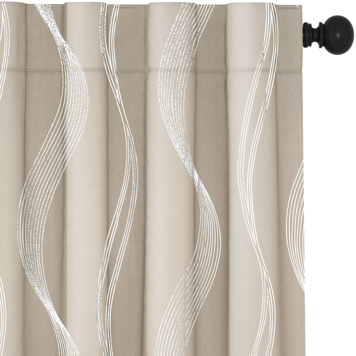 Deconovo Blackout Curtains For Bedroom, 52W X 54L, Short Curtains Sets For Windows, Short Curtains For Small Window, Kids Curtai