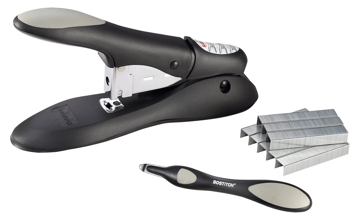 Bostitch Office Personal Heavy Duty No-Jam Stapler Value Kit, 60 Sheets, Includes Push-Style Staple Remover, Black (Phd-60R)