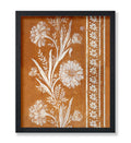 Poster Master Vintage Embroidery Design Poster - Retro Flower Print - Textile Pattern Art - Floral Art - Gift for Men & Women - 