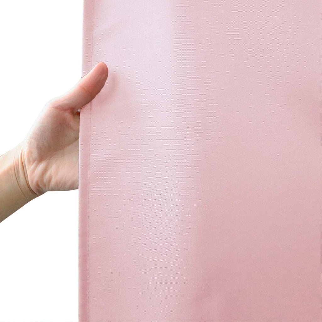 Aoohome Standard 72X72 Inch Shower Curtain Liner, Durable Polyester Solid Color Shower Curtain With Hooks, Weighted Hem, Water R