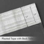 Miulee Back Tab Grey Blackout Curtains 120 Inch Long 2 Panels Set For Living Room Bedroom Privacy, Rod Pocket/Pinch Pleated Extra Long Thermal Insulated Room Darkening Light Blocking Curtains/Drapes