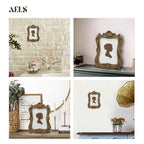 Aels 5X7 Inch Vintage Picture Frame, Distressed Elegant Antique Photo Frames With Glass Front, Photo Display, Tabletop Wall Hang