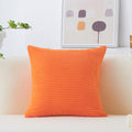 Home Brilliant Super Soft Striped Pillow Cover Fall Decorative Throw Pillow Cover 20X20 Square Plush Pillow Case For Patio Porch