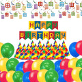 Wp Wanna Party Lego Theme Birthday Decoration Combo,Building Blocks Theme Party,Blocks Party Including Lego Banner,Lego Party Ha