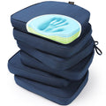 Sunrox Gel Memory Foam Chair Cushions, Fadeshield Water-, Stain-Resistant Durable Reversible Seat Cushion Pads With Ties For Ind