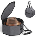 SLEEPING LAMB Hat Box for Travel and Storage, Collapsible Cap Case for Mens Fedora Organizer, Hat Storage Box for Men and Women 